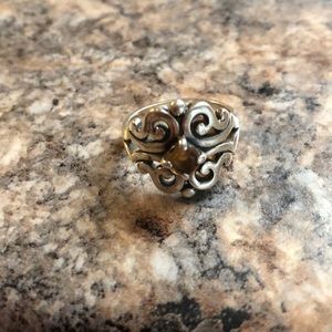 James avery September ring citrine stone